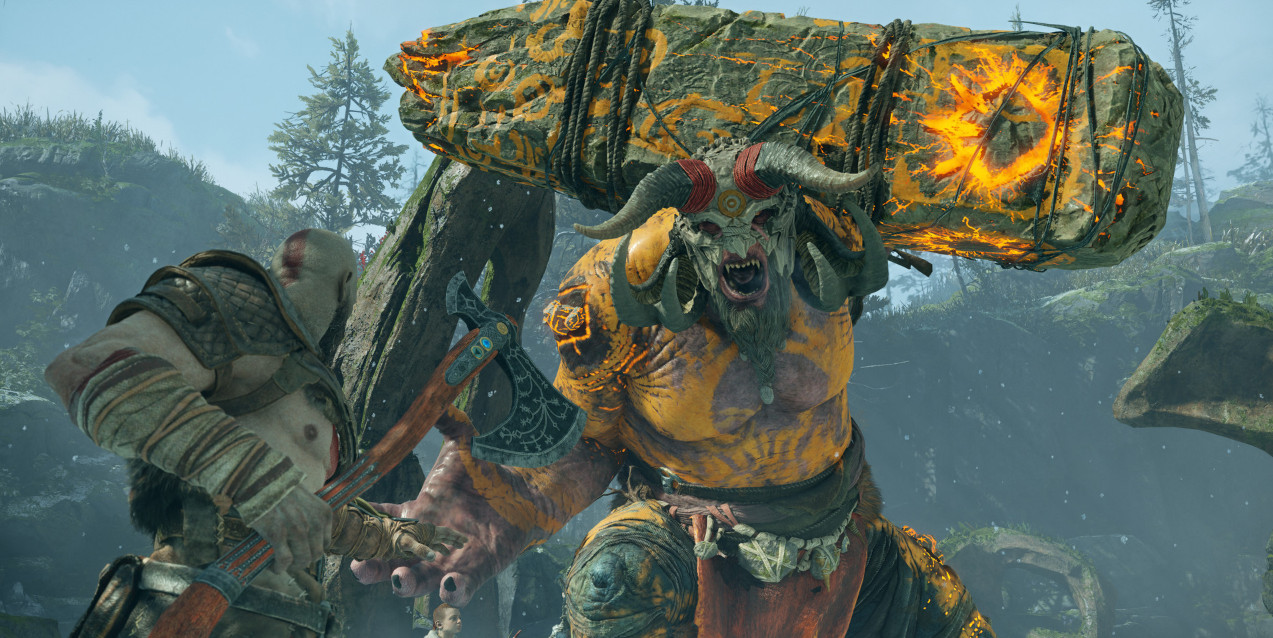 Обложка: скриншот God of War