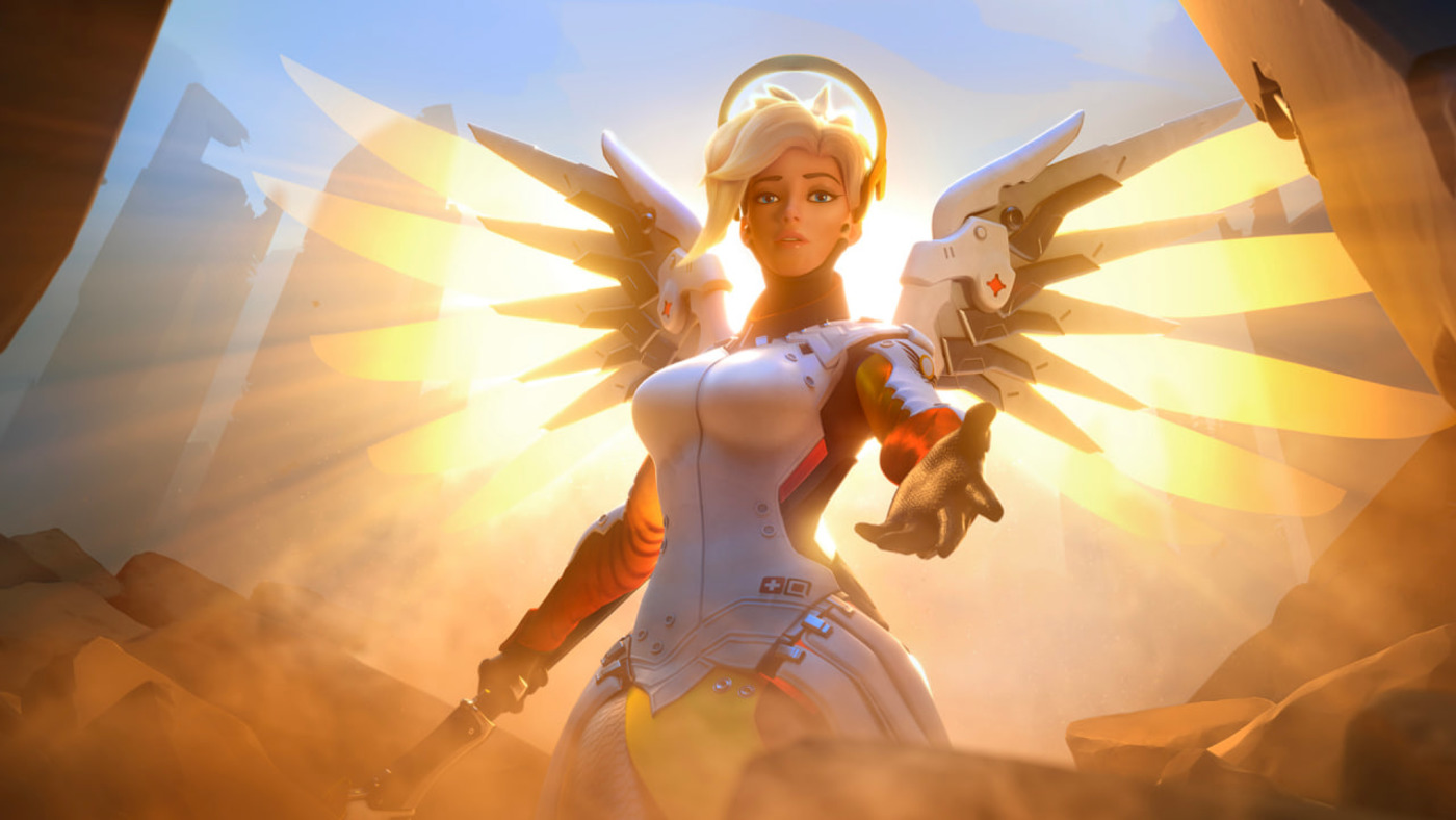 Обложка: Ангел из Overwatch