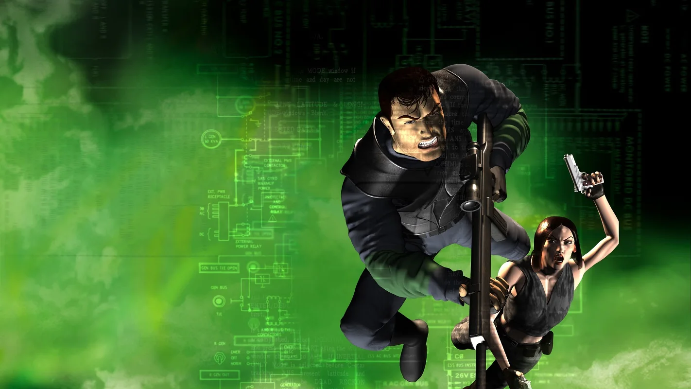 Couverture : capture d'écran du jeu Siphon Filter 3