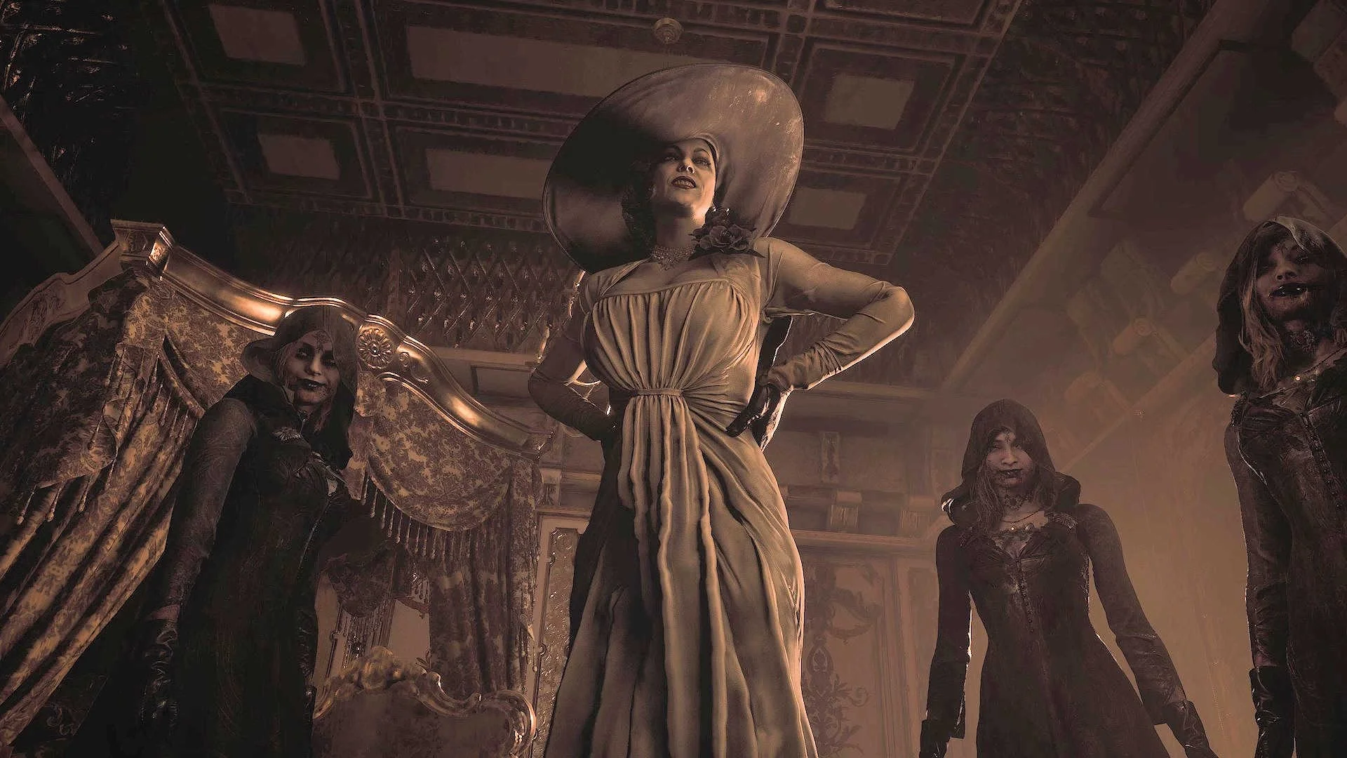 Couverture : capture d'écran de Resident Evil Village