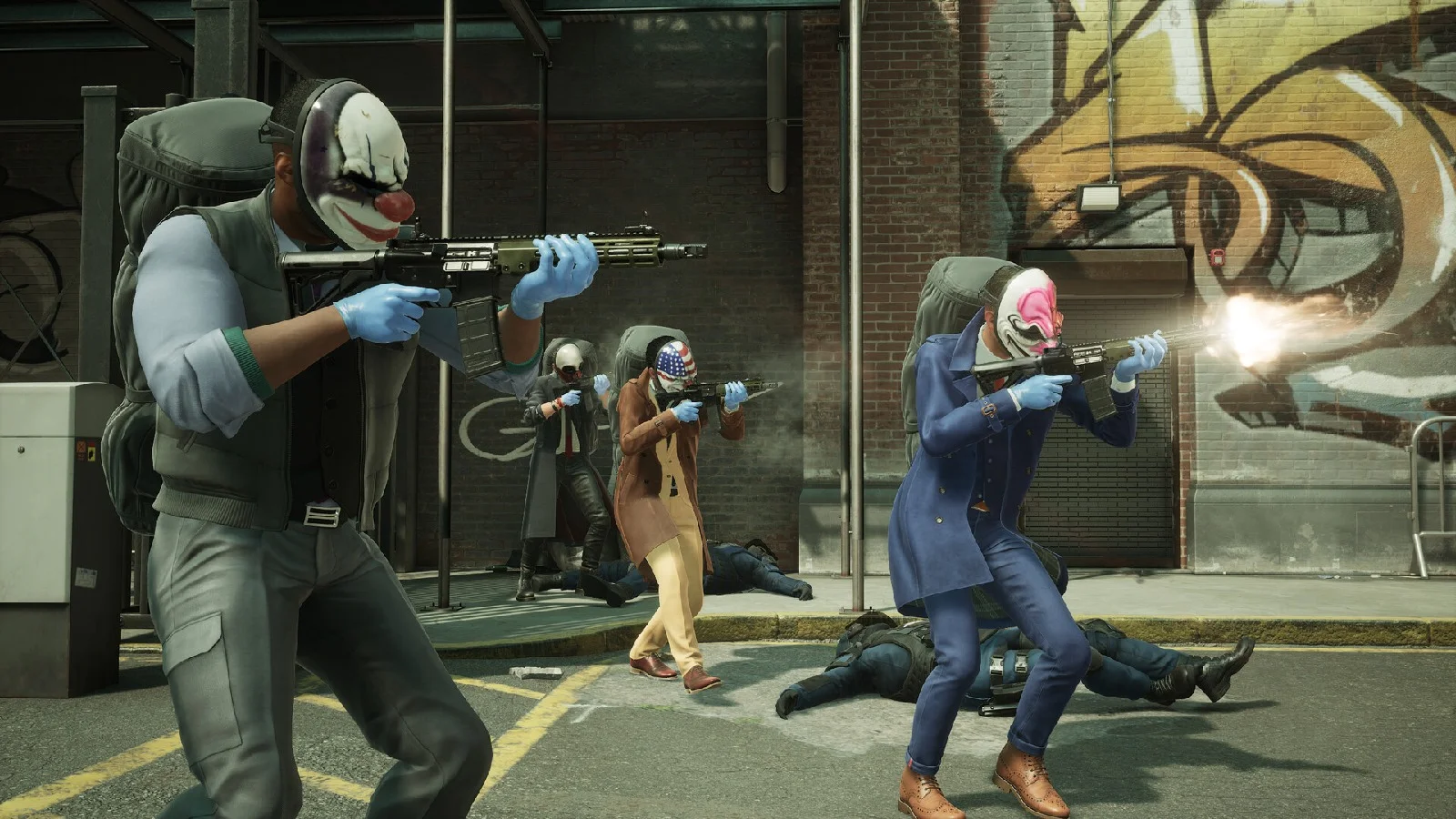 Omslag: schermafdruk van Payday 3