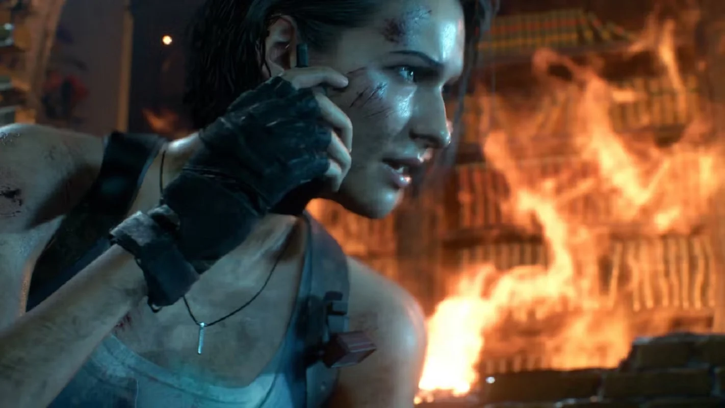 Couverture : capture d'écran du remake de Resident Evil 3