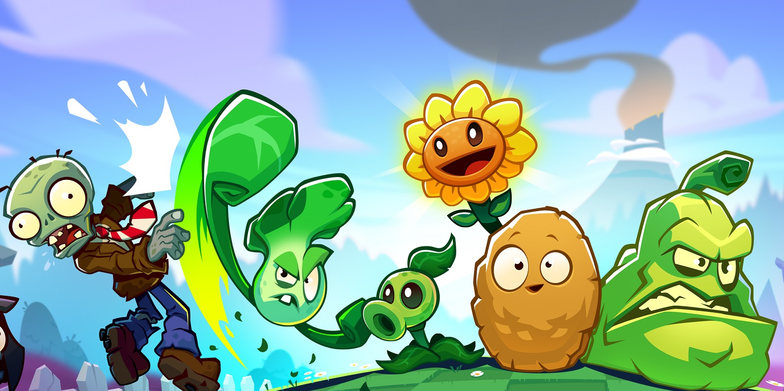 Обложка: скриншот игры Plants vs. Zombies 3: Welcome to Zomburbia