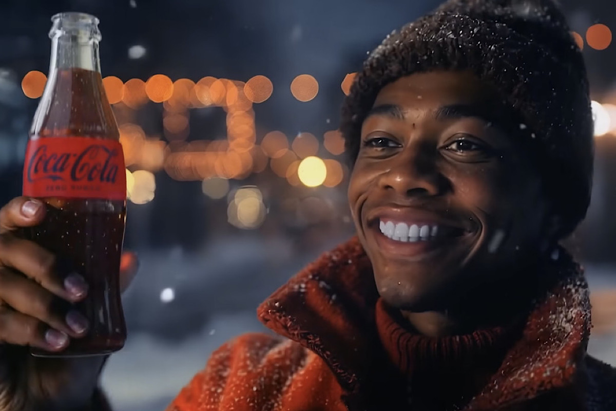 Обложка: стоп-кадр рекламы Coca Cola
