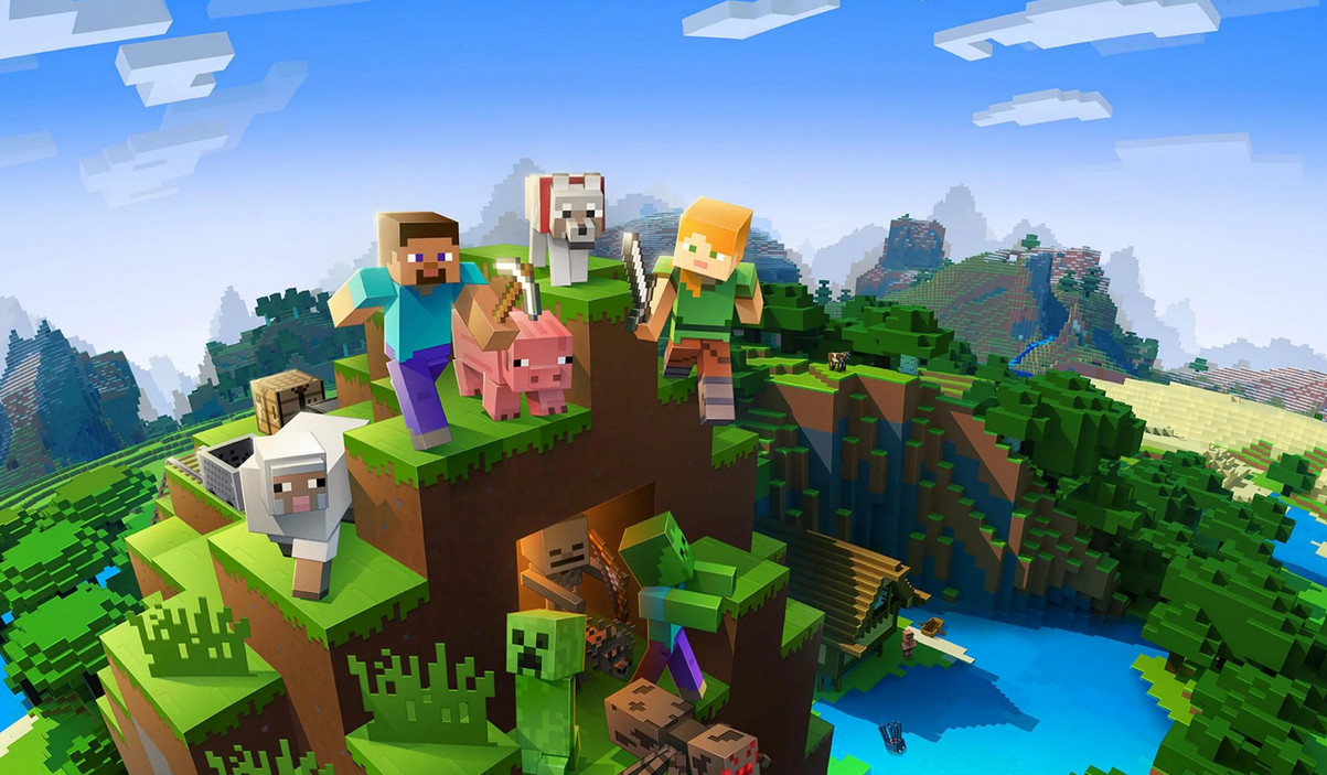 Обложка: постер Minecraft