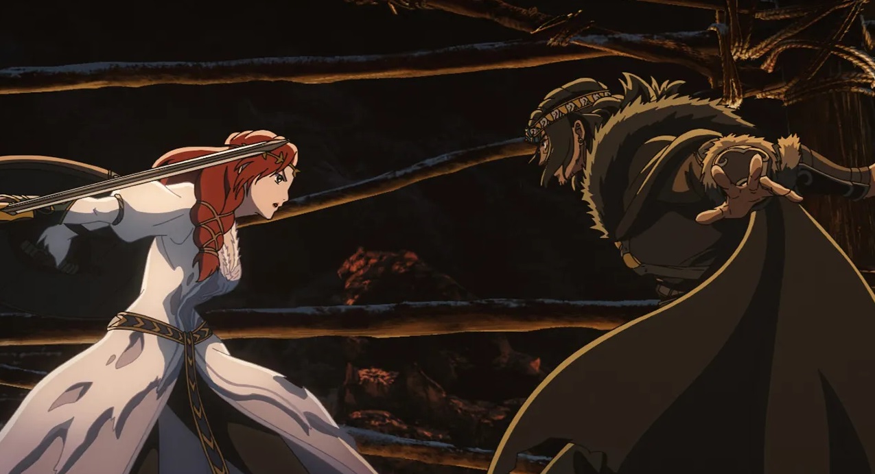 Обложка: кадр аниме «Властелин колец: Война рохирримов»