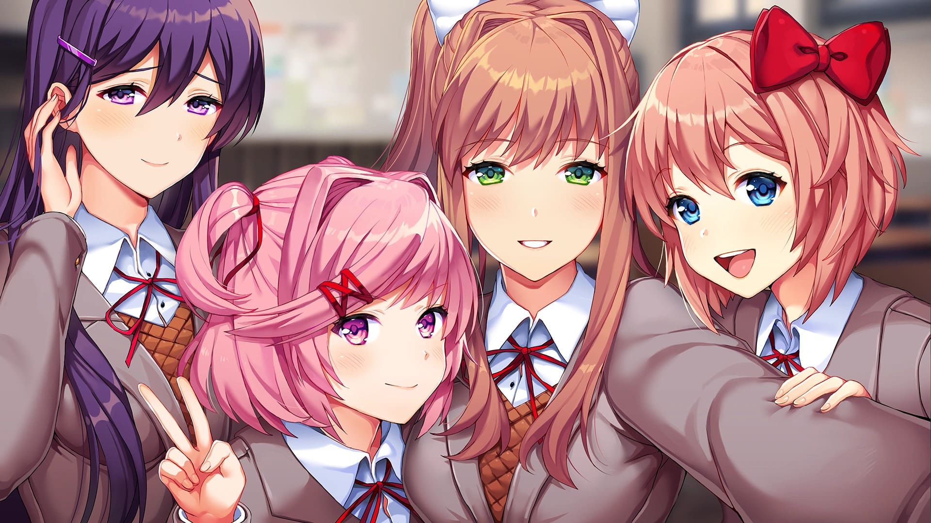 Обложка: официальный арт Doki Doki Literature Club
