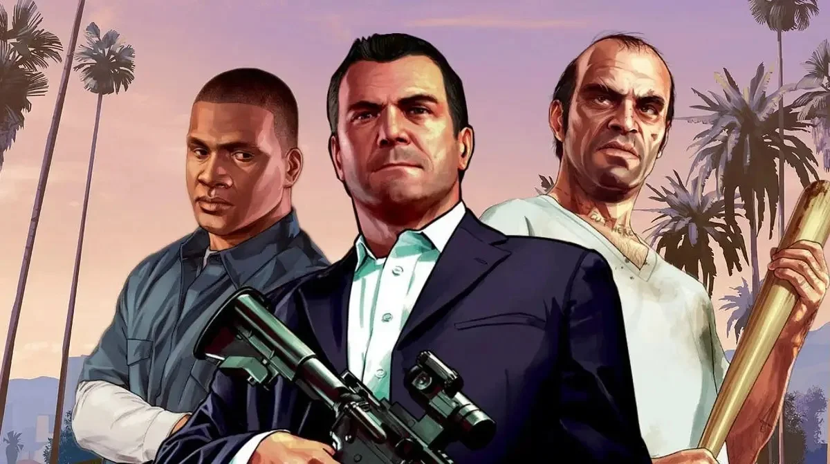 Обложка: арт игры Grand Theft Auto 5