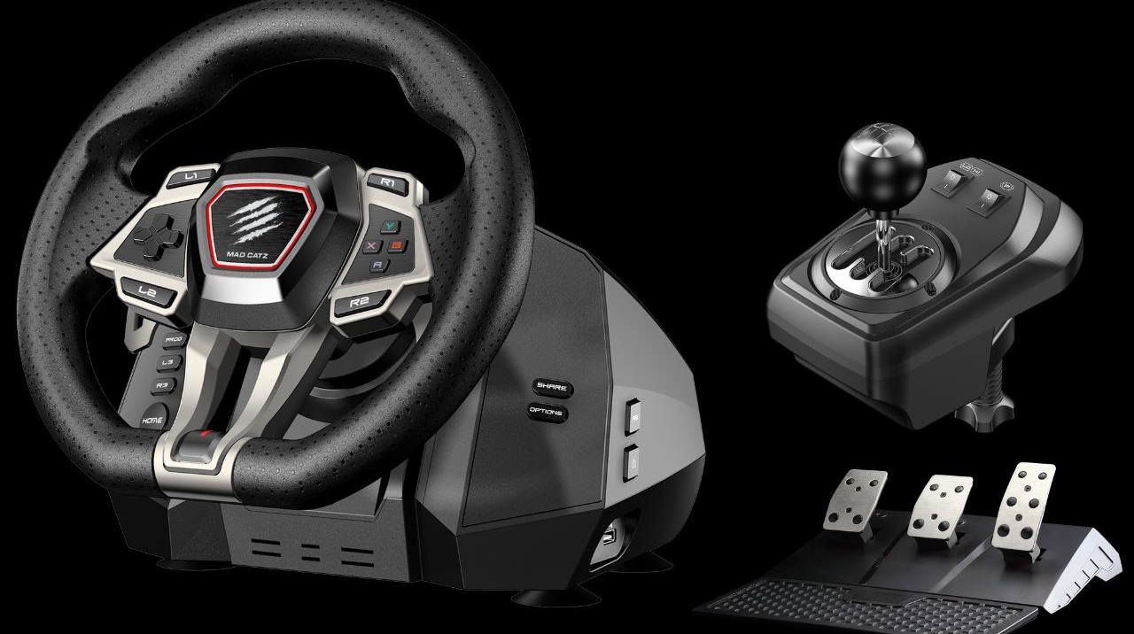 Mad Catz представила в России гоночный руль M.2.X. PRO - изображение обложка