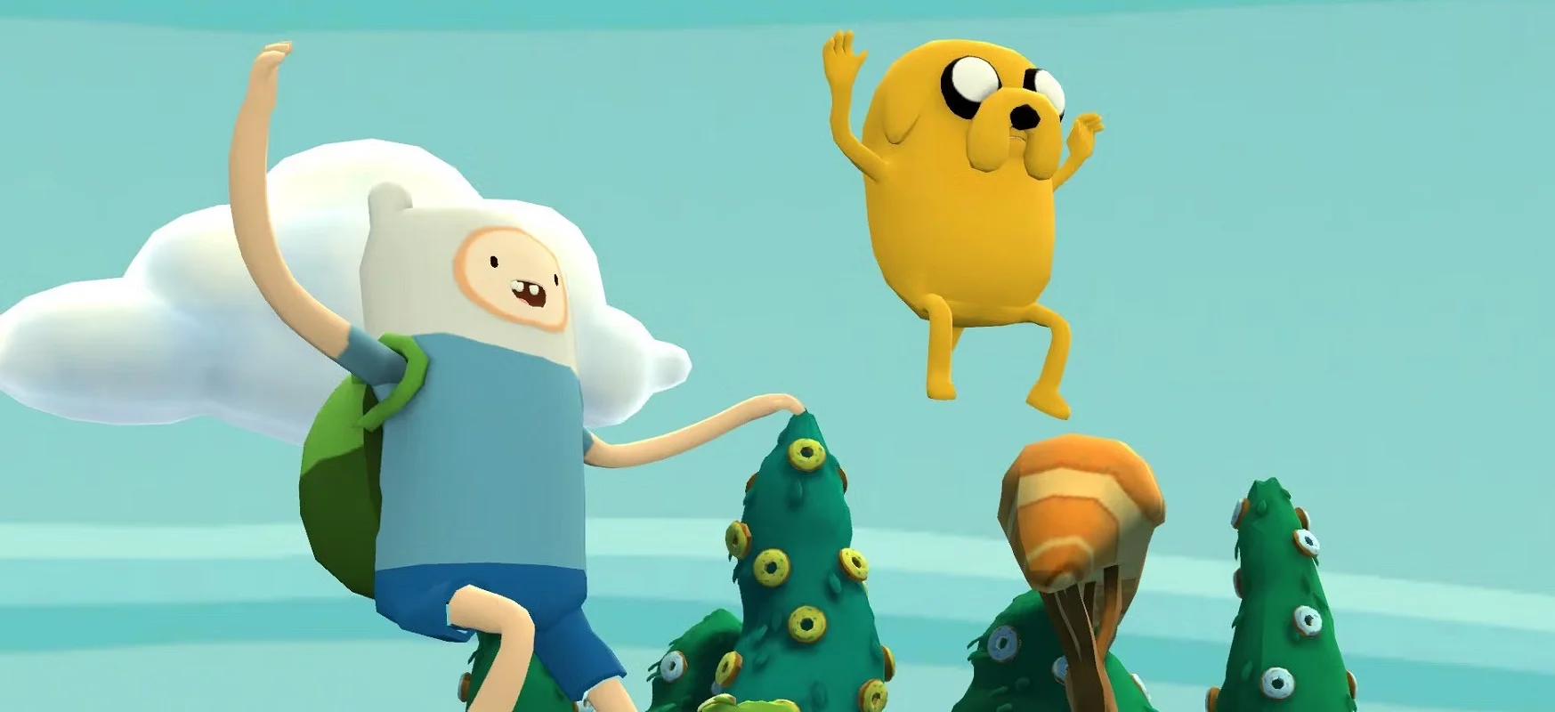 Обложка: скриншот игры Adventure Time: Finn and Jakeʼs Epic Quest