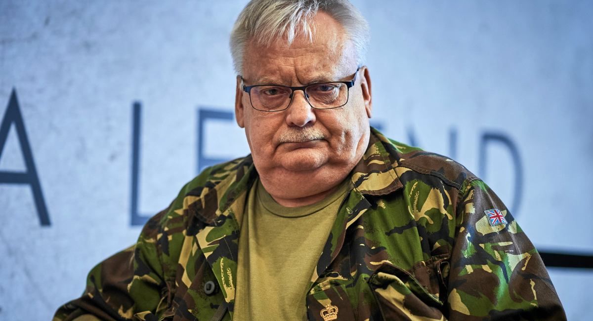 Анджей Сапковский во время Wiedźmin Fest в Лодзи в 2023 году