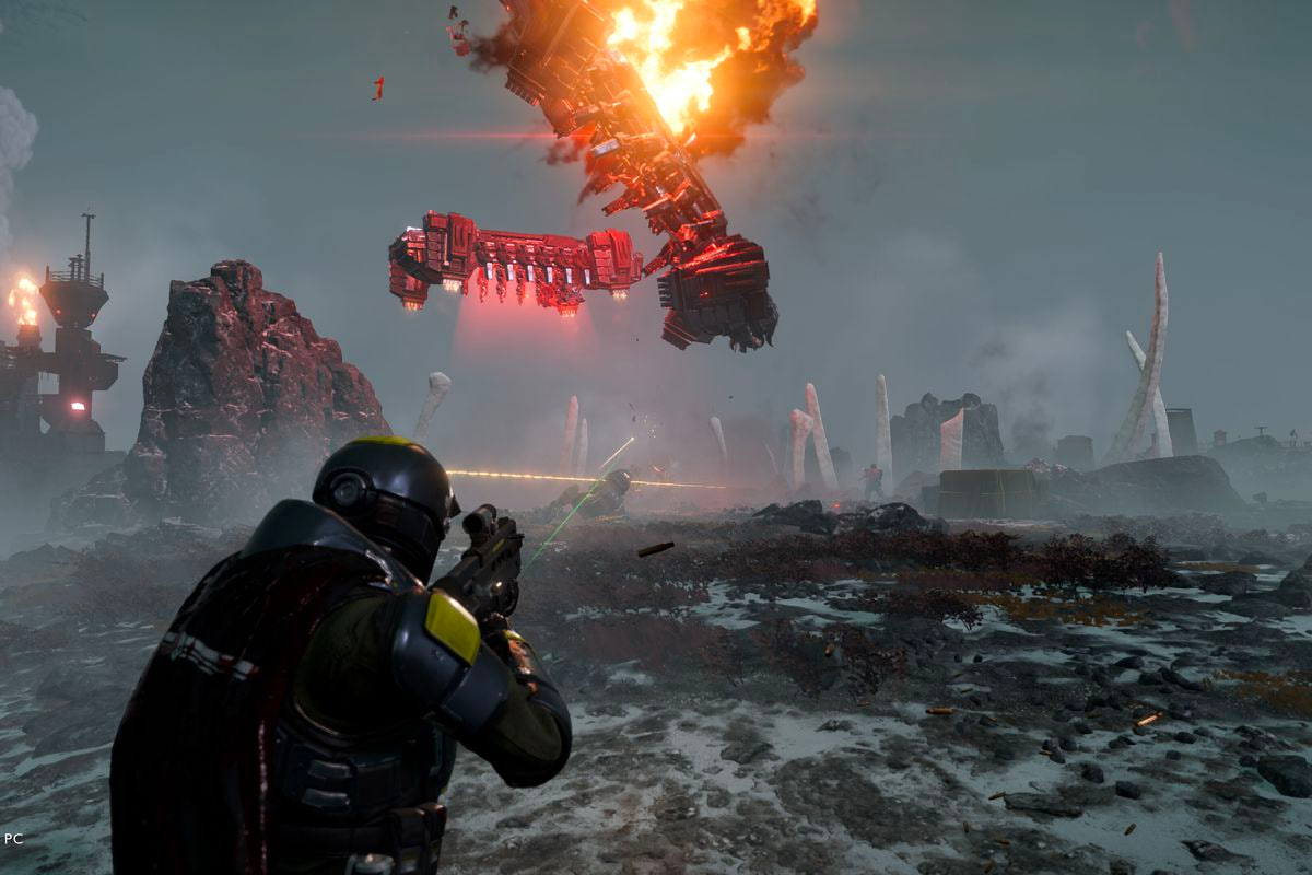 Обложка: скриншот Helldivers 2