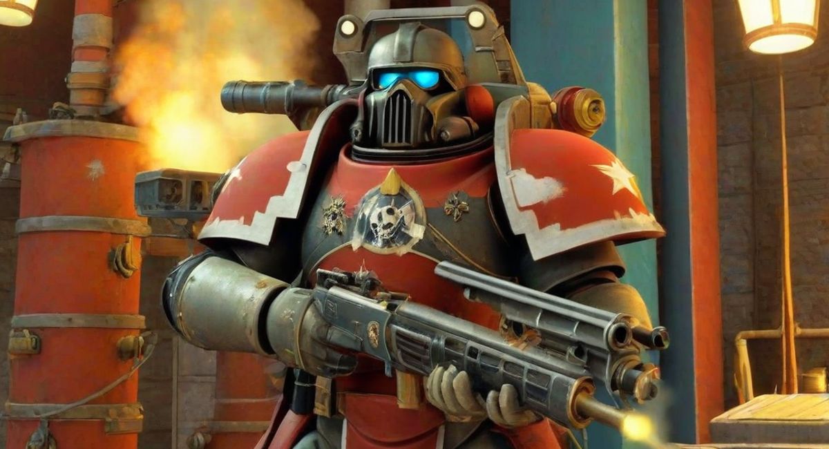 Один из героев Warhammer 40K