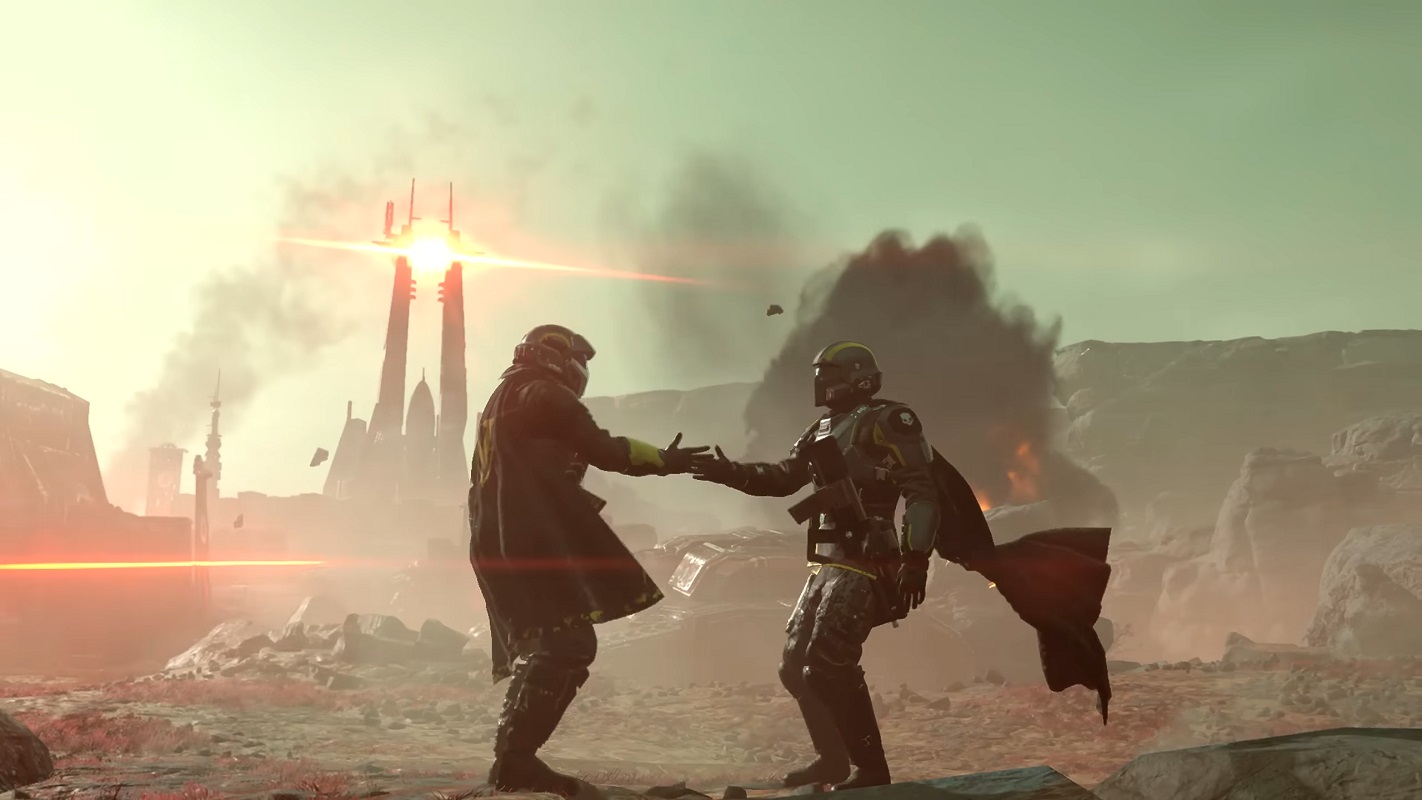 Обложка: скриншот игры Helldivers 2