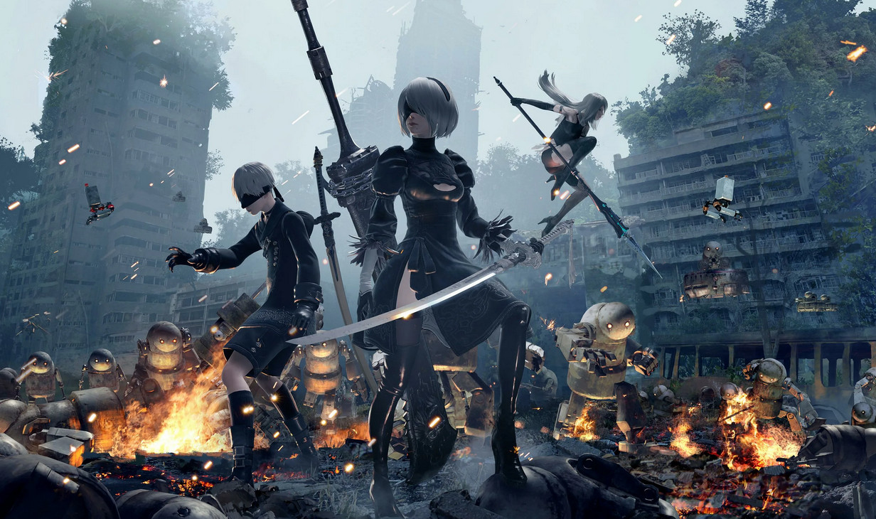 Обложка: постер Nier: Automata