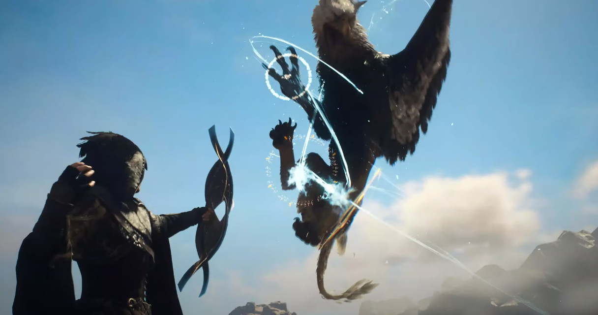 В ролике про магического лучника из Dragons Dogma 2 показали битву с грифоном