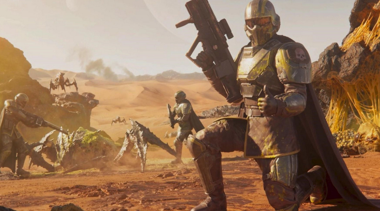 Обложка: постер Helldivers 2