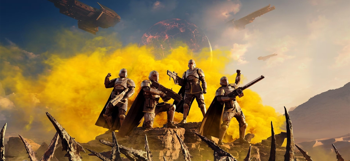 Обложка: видеоигра Helldivers 2