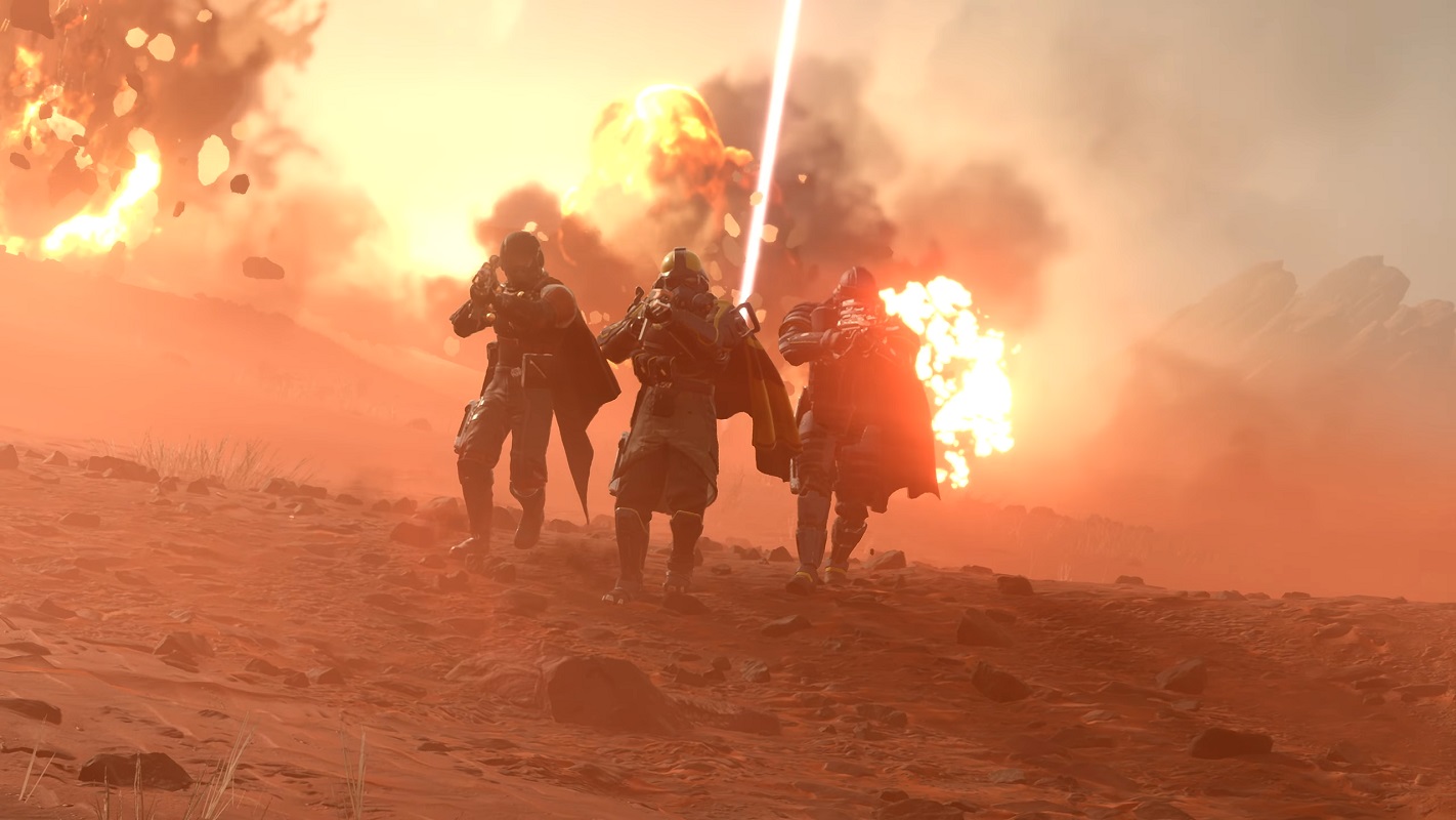 Обложка: скриншот игры Helldivers 2