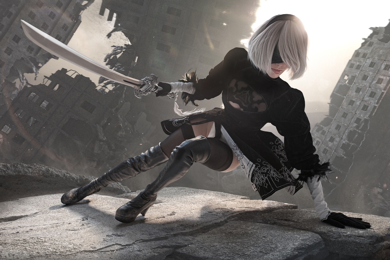 Косплеер показала хорошенькую 2B из Nier: Automata