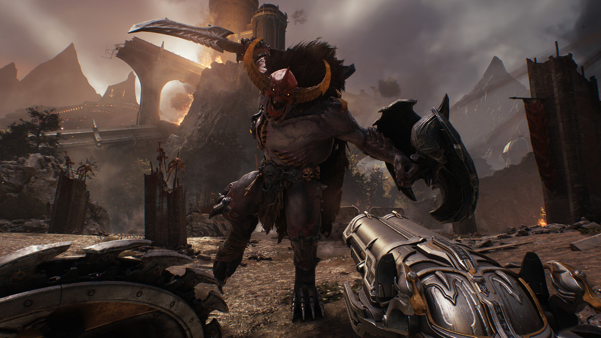 Обложка: скриншот DOOM: The Dark Ages