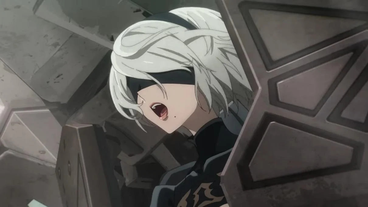 Обложка: кадр аниме Nier: Automata Ver1.1a