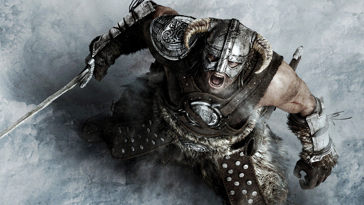 Обложка: постер Skyrim