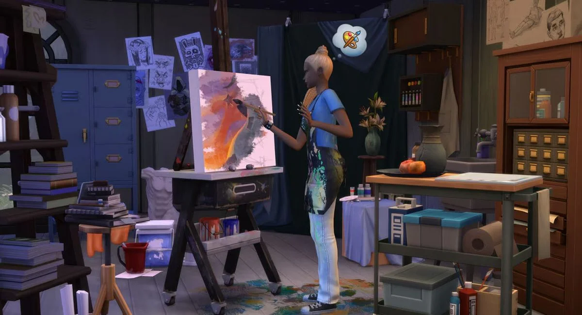 Авторы The Sims 4 представили наборы Artist Studio и Storybook Nursery - изображение обложка