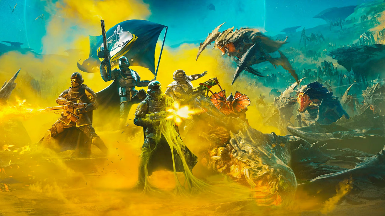 Обложка: постер Helldivers 2