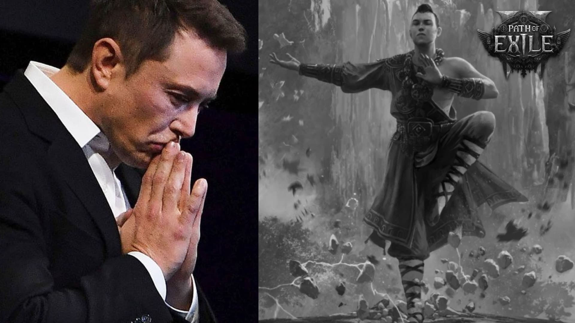 Обложка: Илон маск, арт Path of Exile II