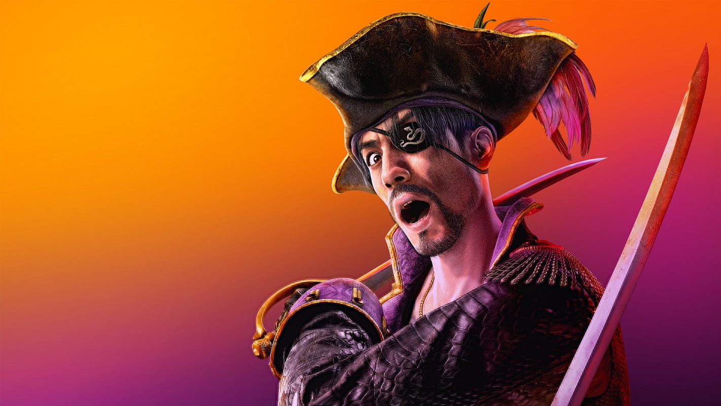 Обложка: постер игры Like a Dragon: Pirate Yakuza in Hawaii