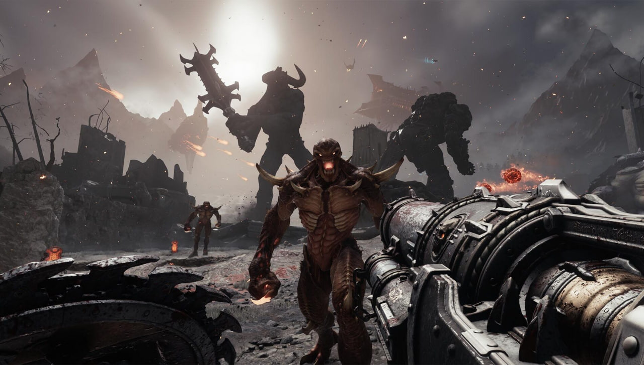 Обложка: скриншот DOOM: The Dark Ages