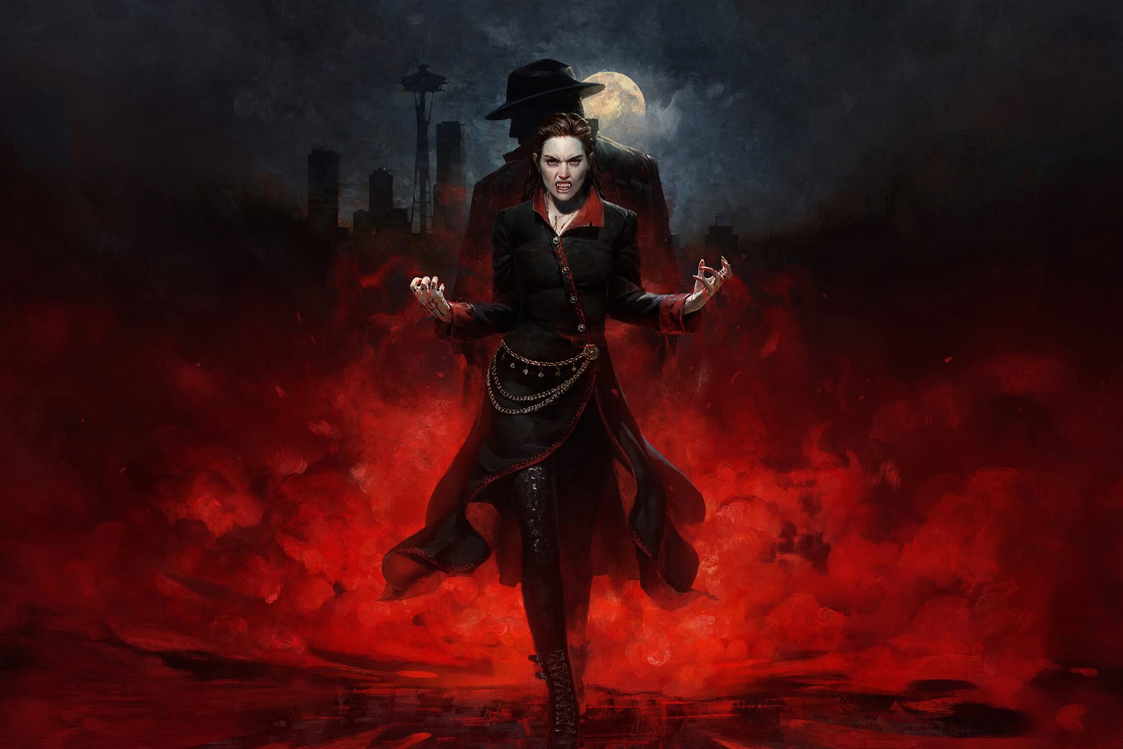 Обложка: видеоигра Vampire: The Masquerade — Bloodlines 2