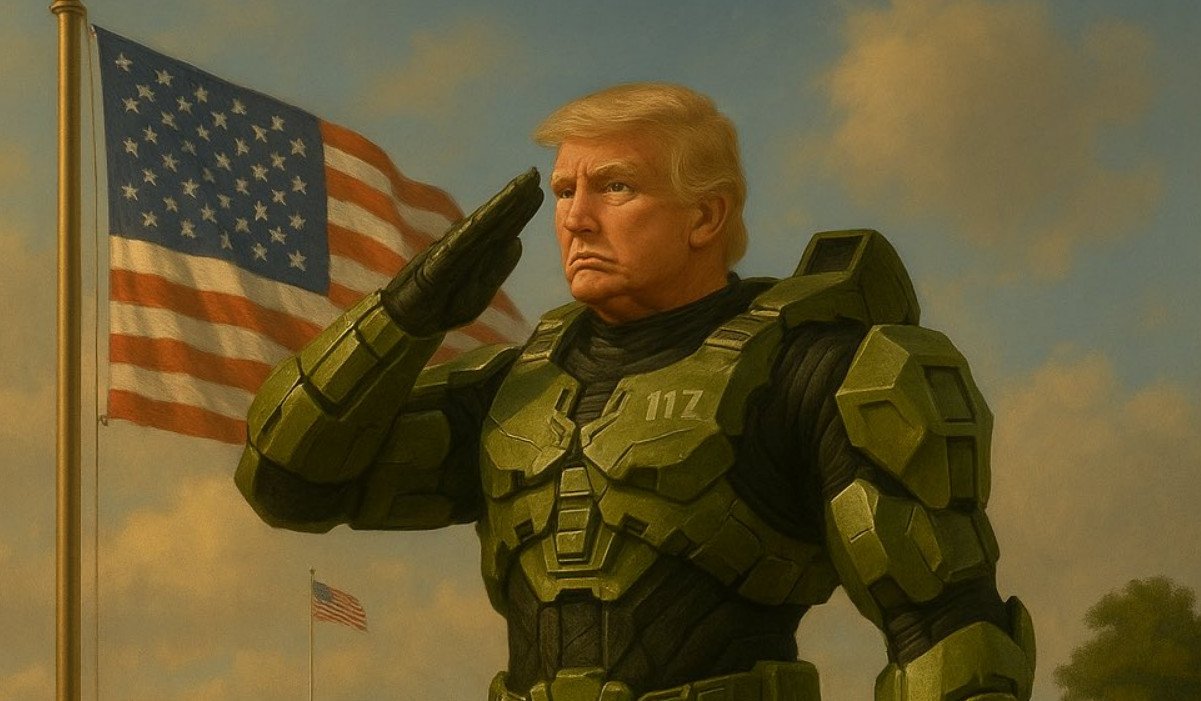 Белый дом показал Дональда Трампа в образе Мастера Чифа из Halo в честь конца «консольных войн»