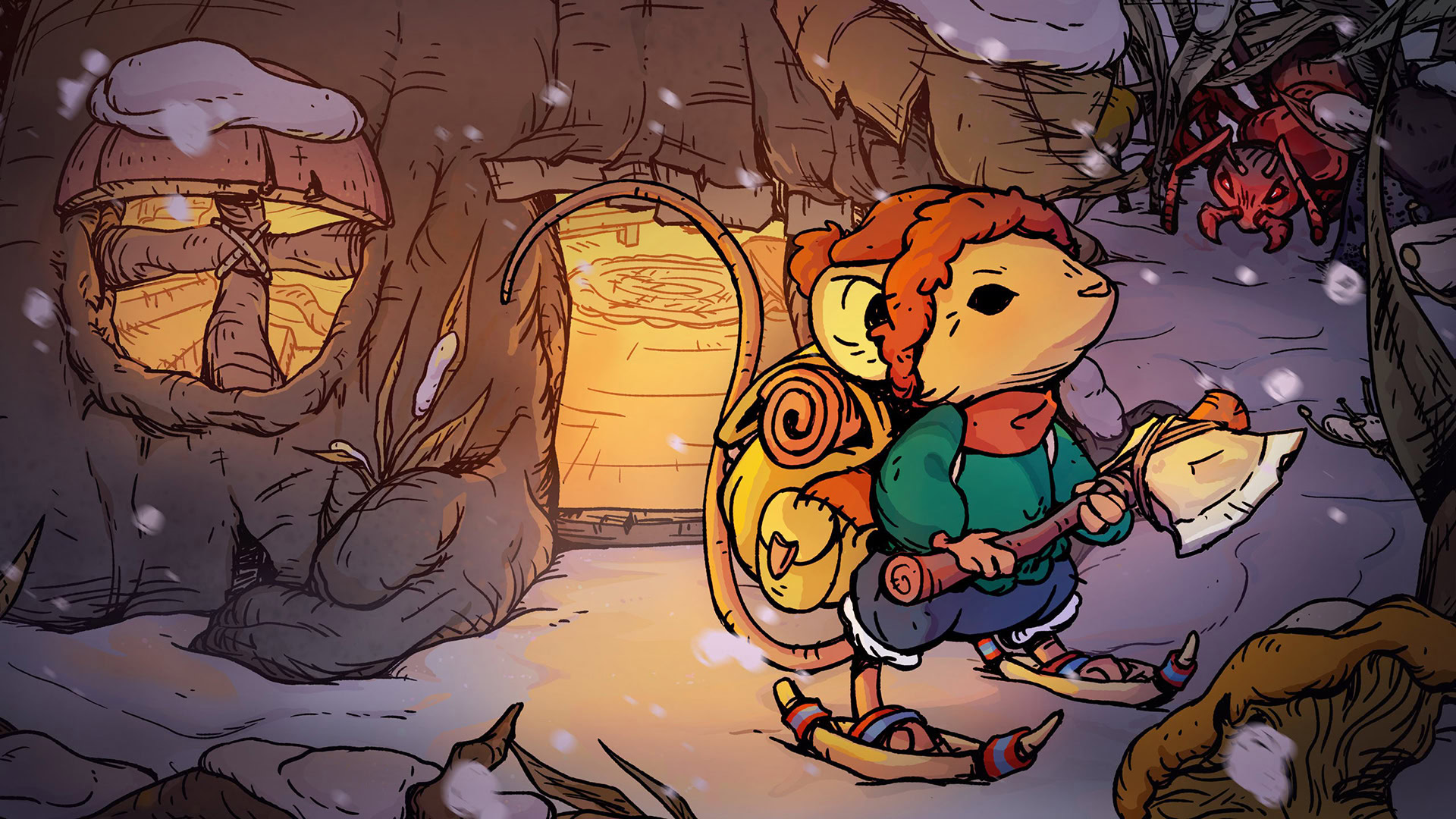 Обзор Winter Burrow — медитативное приключение мышонка