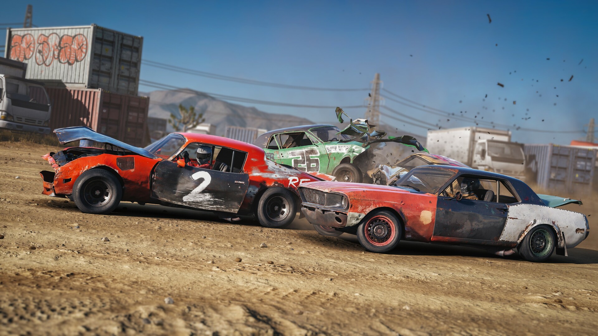 Wreckfest 2 получила обновление с двумя машинами и трассой