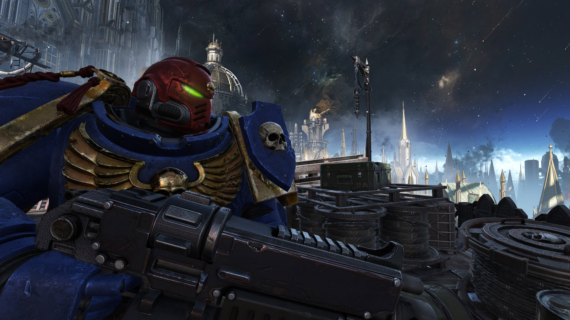 Обложка: видеоигра Warhammer 40000: Space Marine 2