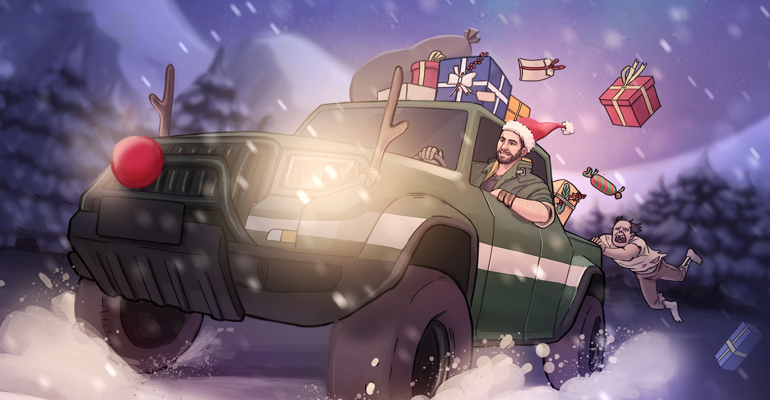 Игровые студии продолжают задаривать геймеров открытками с любимыми героями к Новому году