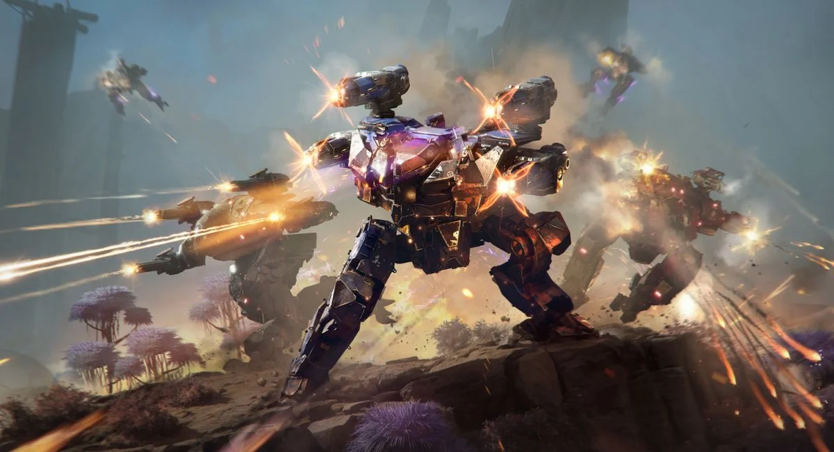  War Robots: Frontiers - онлайновый условно-бесплатный шутер от третьего лица, разработанный MY.Games.
