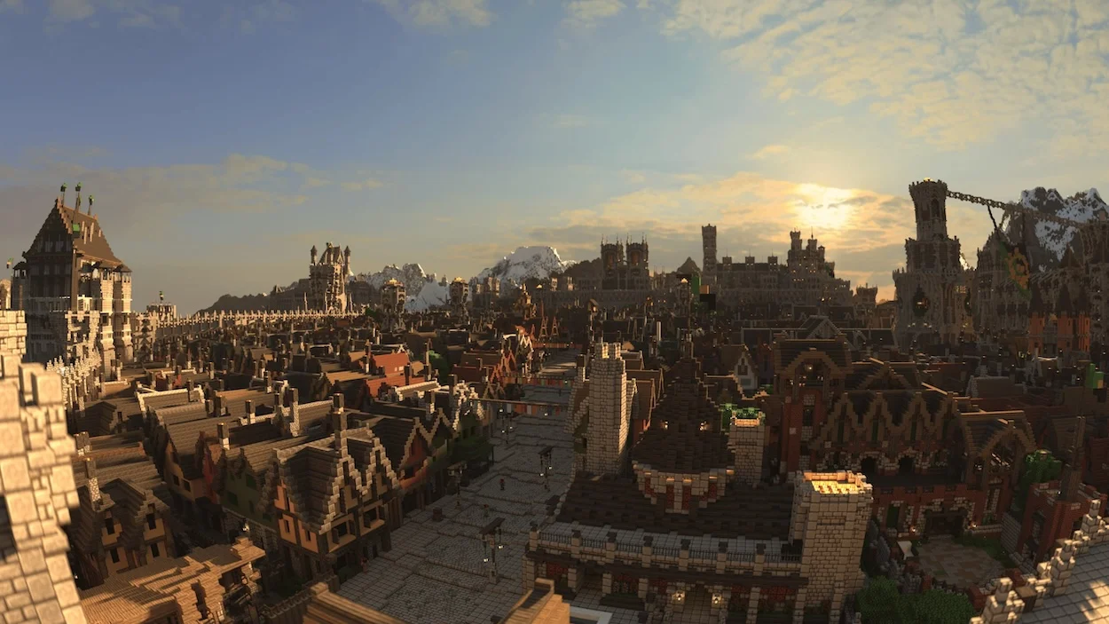 Энтузиаст создал в Minecraft фэнтези-мир.