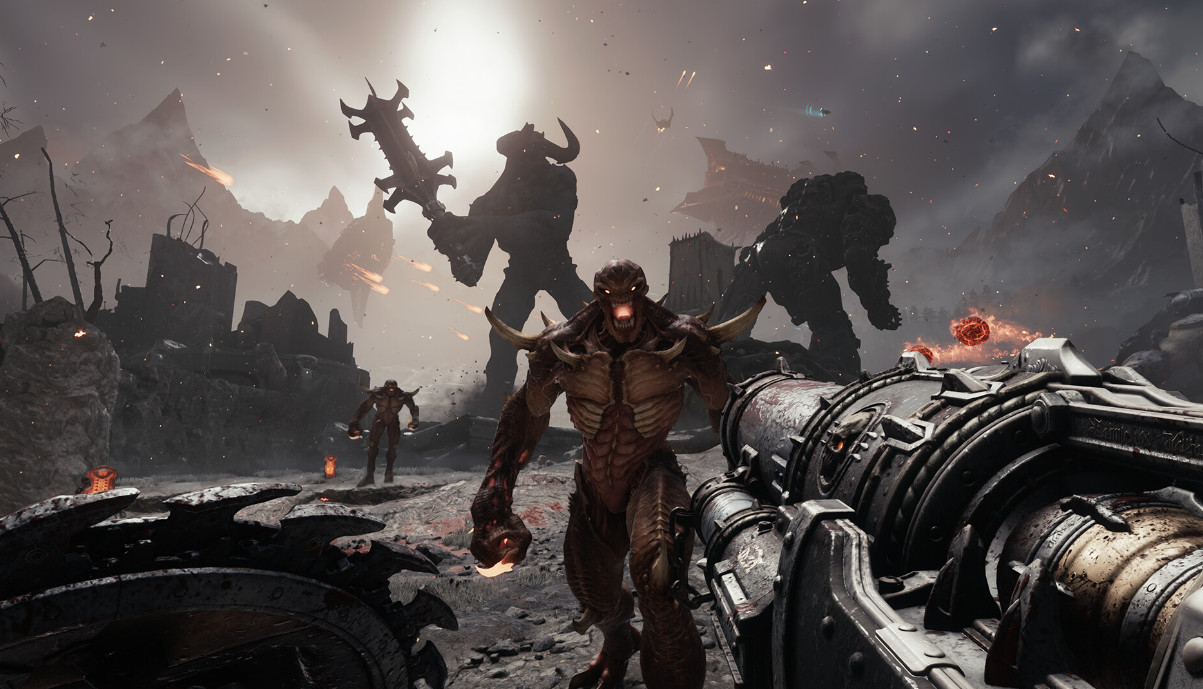 Обложка: скриншот DOOM: The Dark Ages