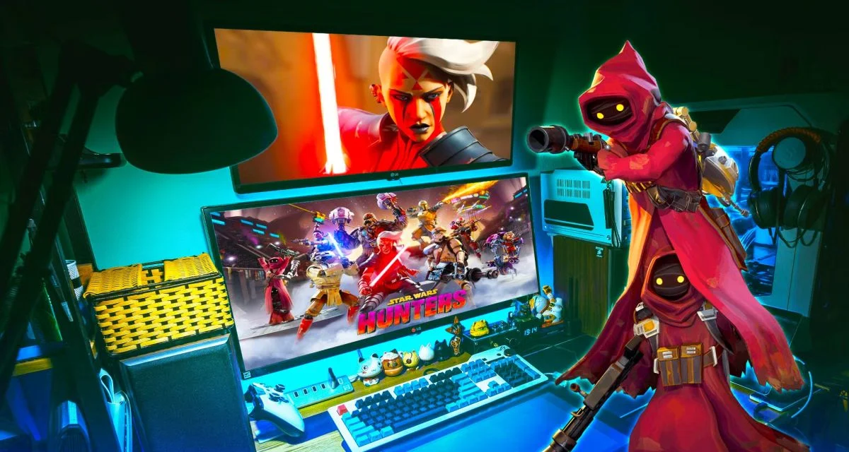  Star Wars: Hunters - геройский аренный шутер, который был эксклюзивом для Nintendo Switch, iOS и Android.
