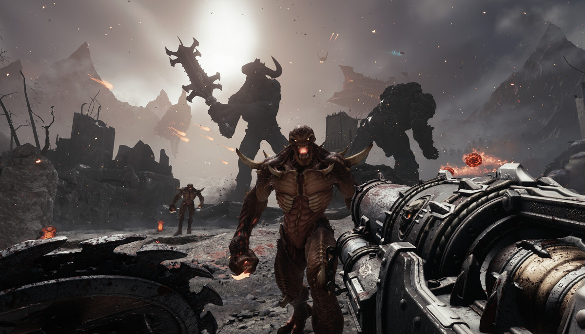 Обложка: скриншот DOOM: The Dark Ages
