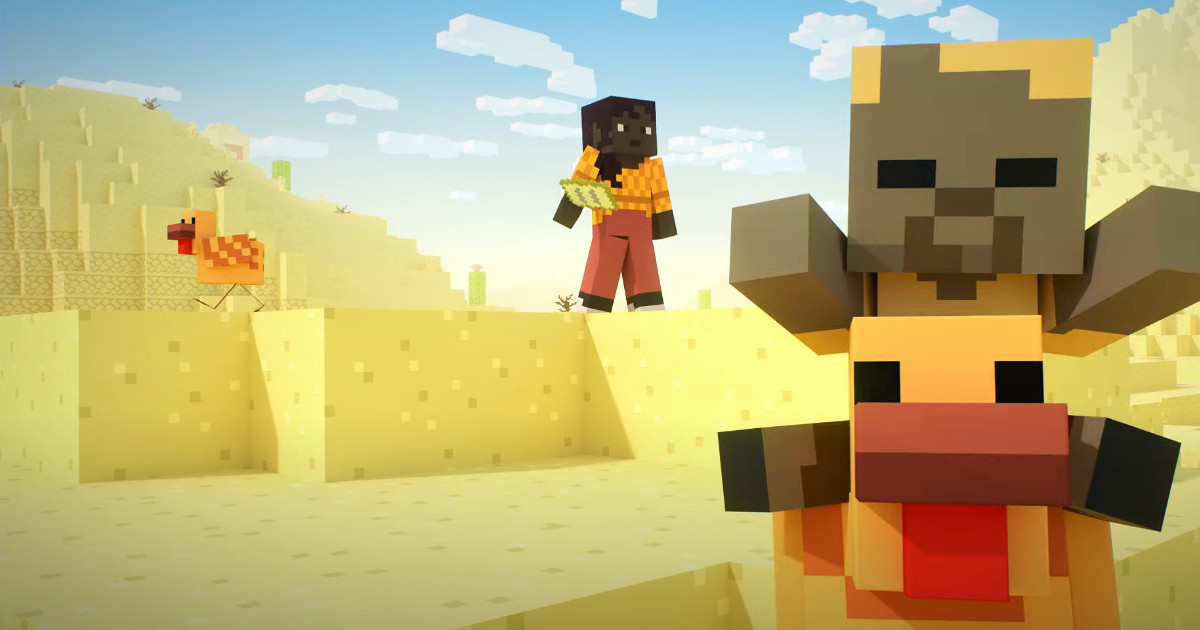 Обложка: кадр из трейлера Minecraft