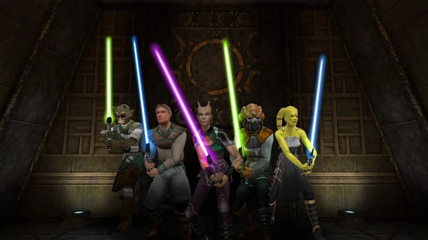 Обложка: игра Star Wars Jedi Knight: Jedi Academy