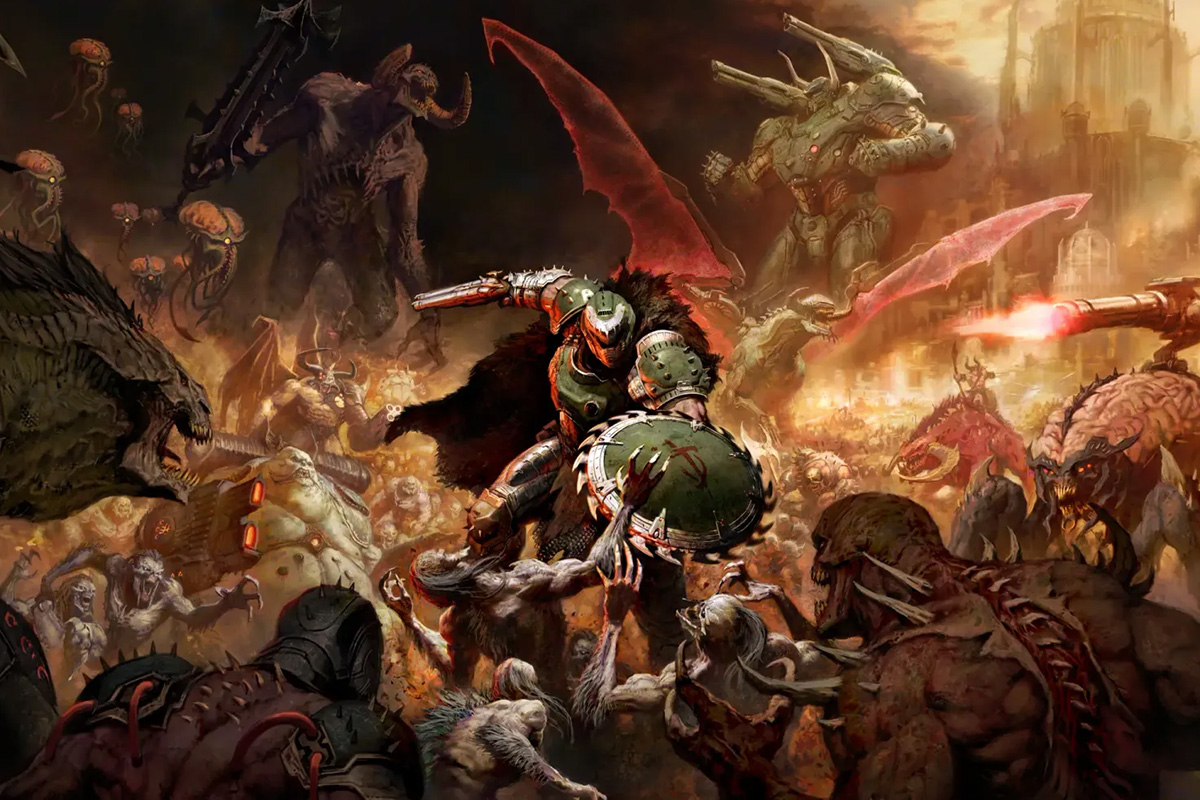 Обложка: видеоигра DOOM: The Dark Ages