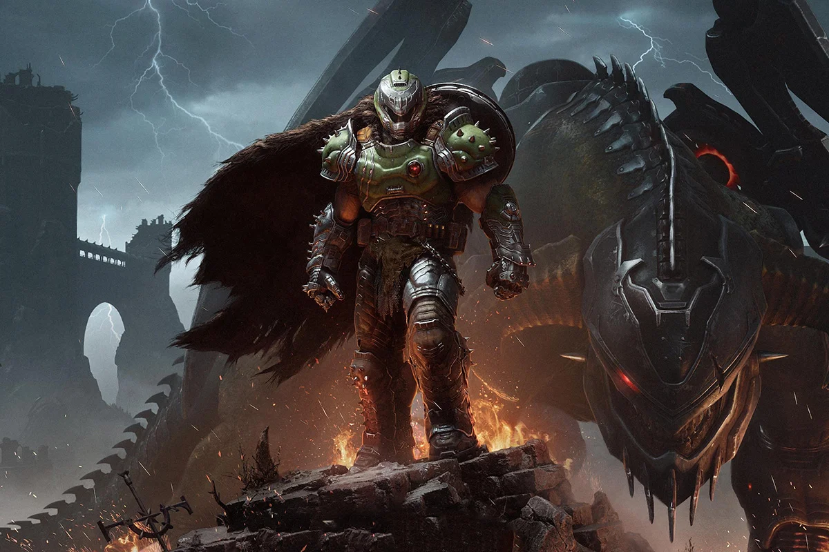 Обложка: видеоигра DOOM: The Dark Ages