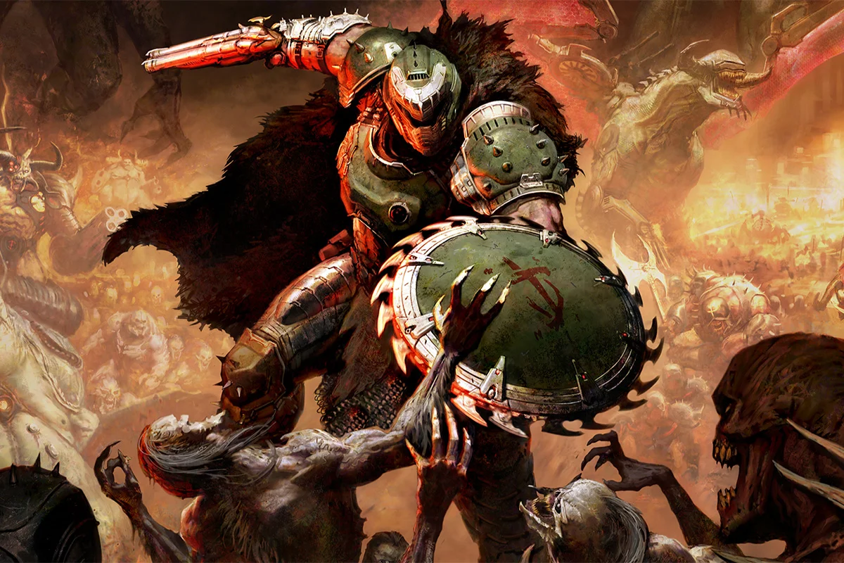 Обложка: видеоигра DOOM: The Dark Ages