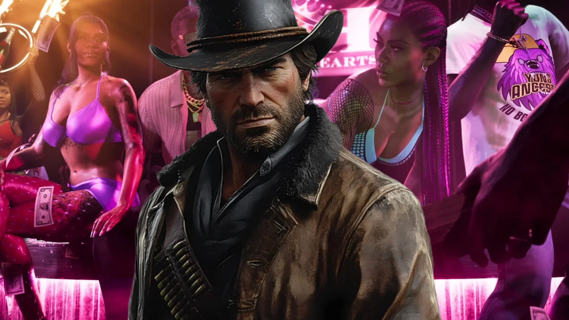 🔍 Тайная связь: как Red Dead Redemption просочилась в GTA VI через банкноты в стрип-клубе 🔍