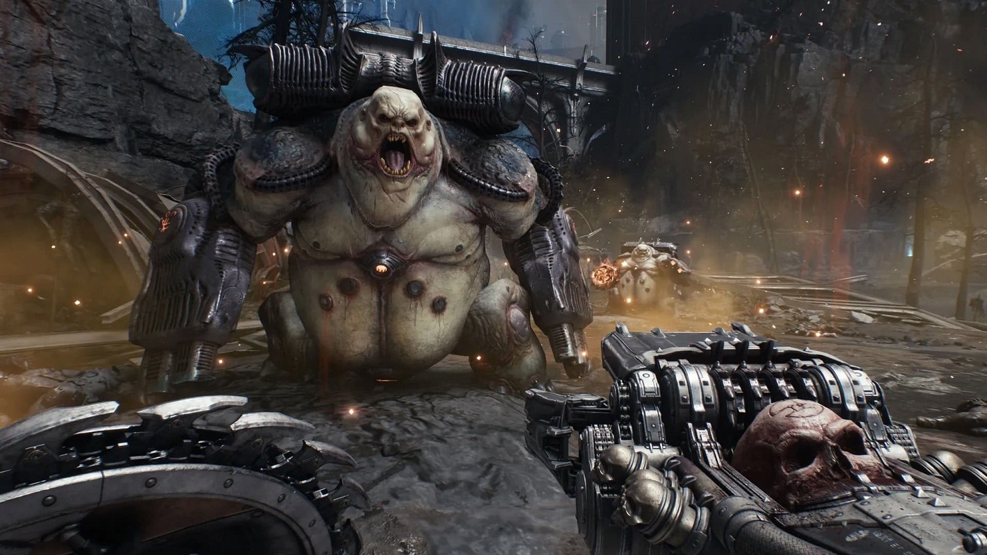 Обложка: скриншот игры DOOM: The Dark Ages